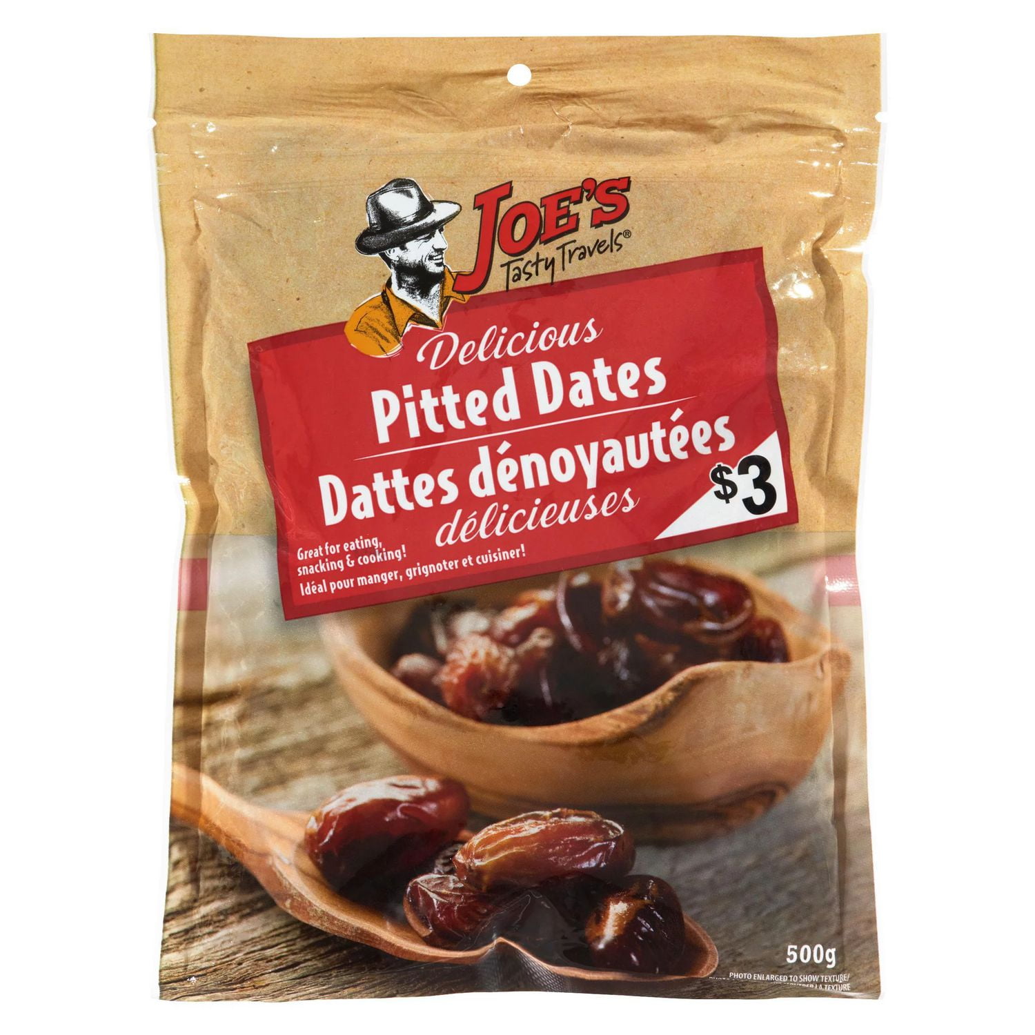 Joe's Tasty Travels Delicious Pitted Dates, 500 g