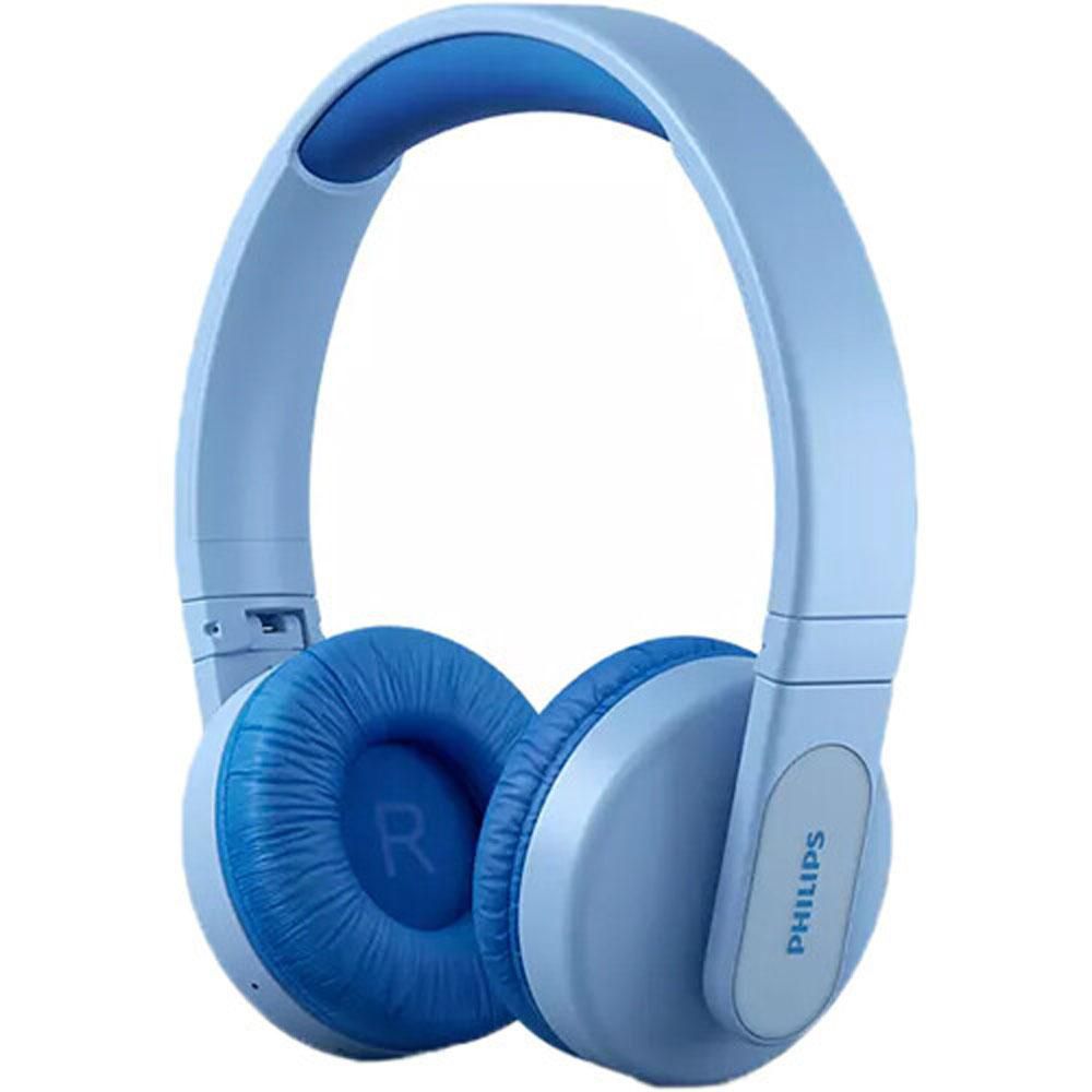 Philips K4206 Kids Wireless On-Ear Headphones, Bluetooth + cable  connection, 85dB limit for safer hearing, up to 28 hours play time,  Parental controls