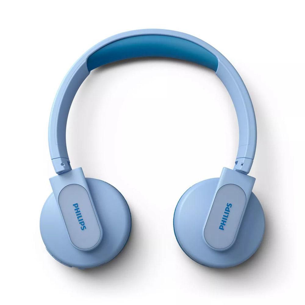 Philips K4206 Kids Wireless On-Ear Headphones, Bluetooth + cable  connection, 85dB limit for safer hearing, up to 28 hours play time,  Parental controls