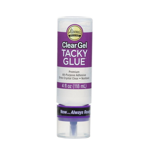Colle tout-usage de haute qualité Tacky Glue ClearGel d'Aleene's 4 oz (118 ml)