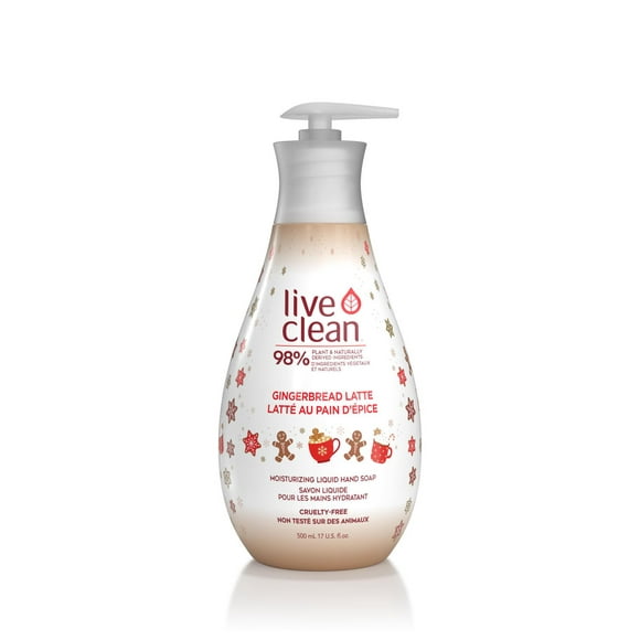 Live Clean Savon liquide pour les mains hydratant latté au pain d’épice