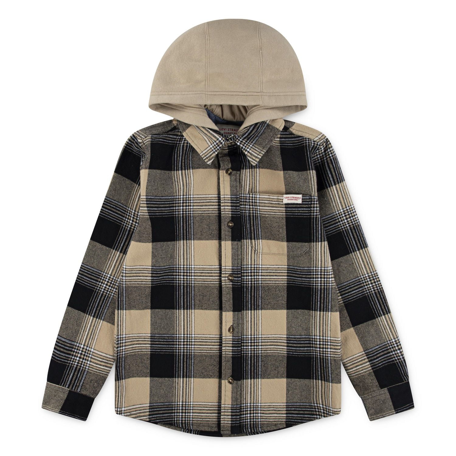 Chemise avec Capuchon en Flanelle à carreaux Levi Strauss Signature