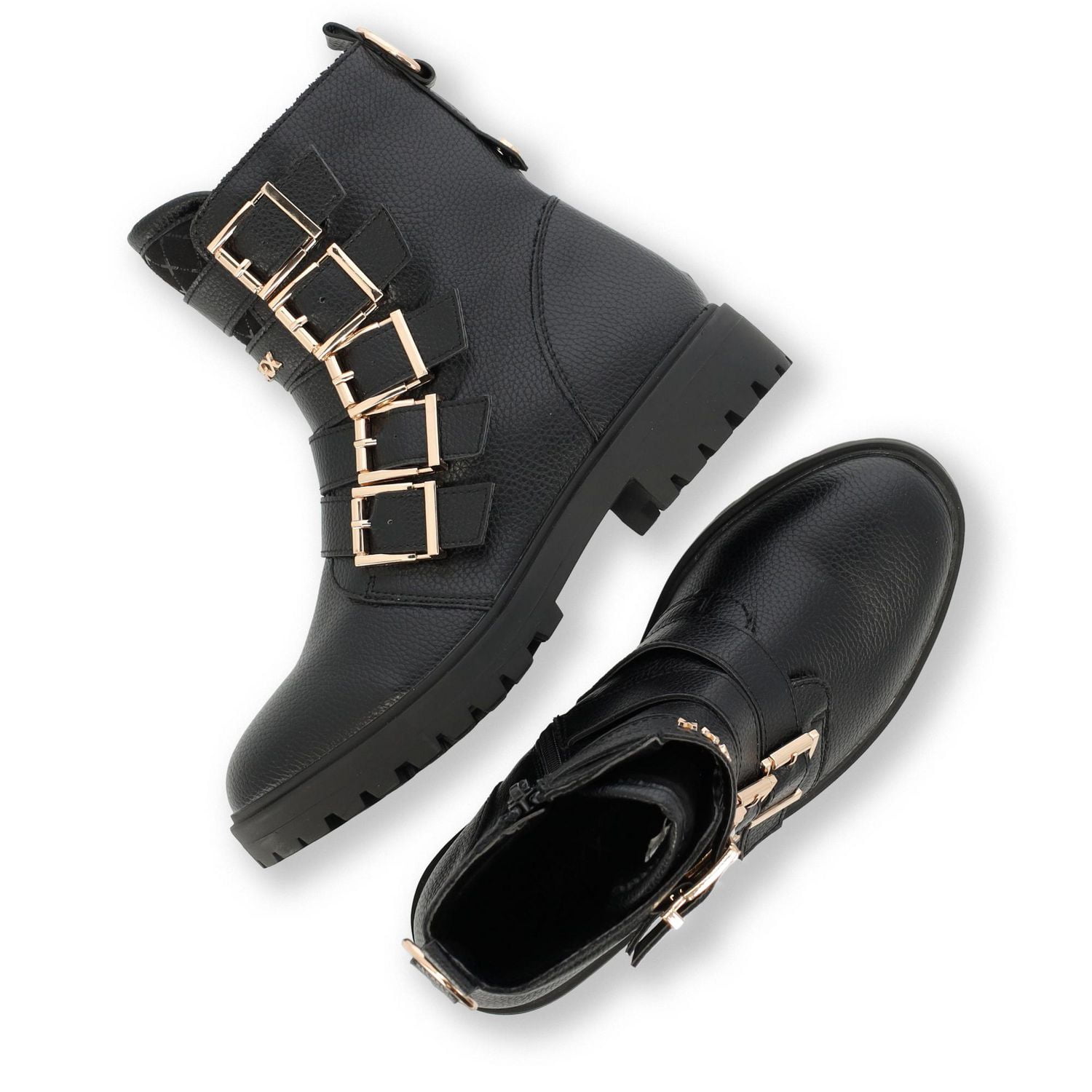 MEXX Black boot with warmlining and buckles