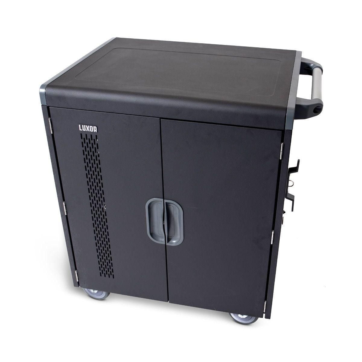 Luxor LLTS32B 32 Chromebook/Laptop/Tablet Smart Charging Cart