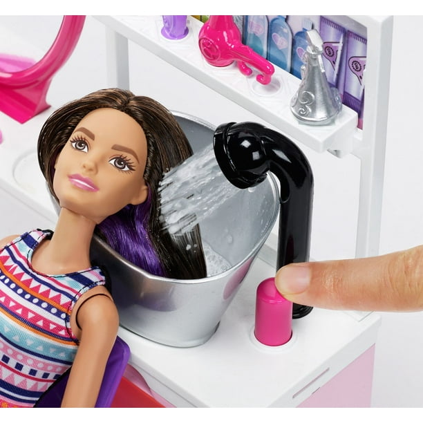 Poupée Salon Coiffure et Paillettes de Barbie 