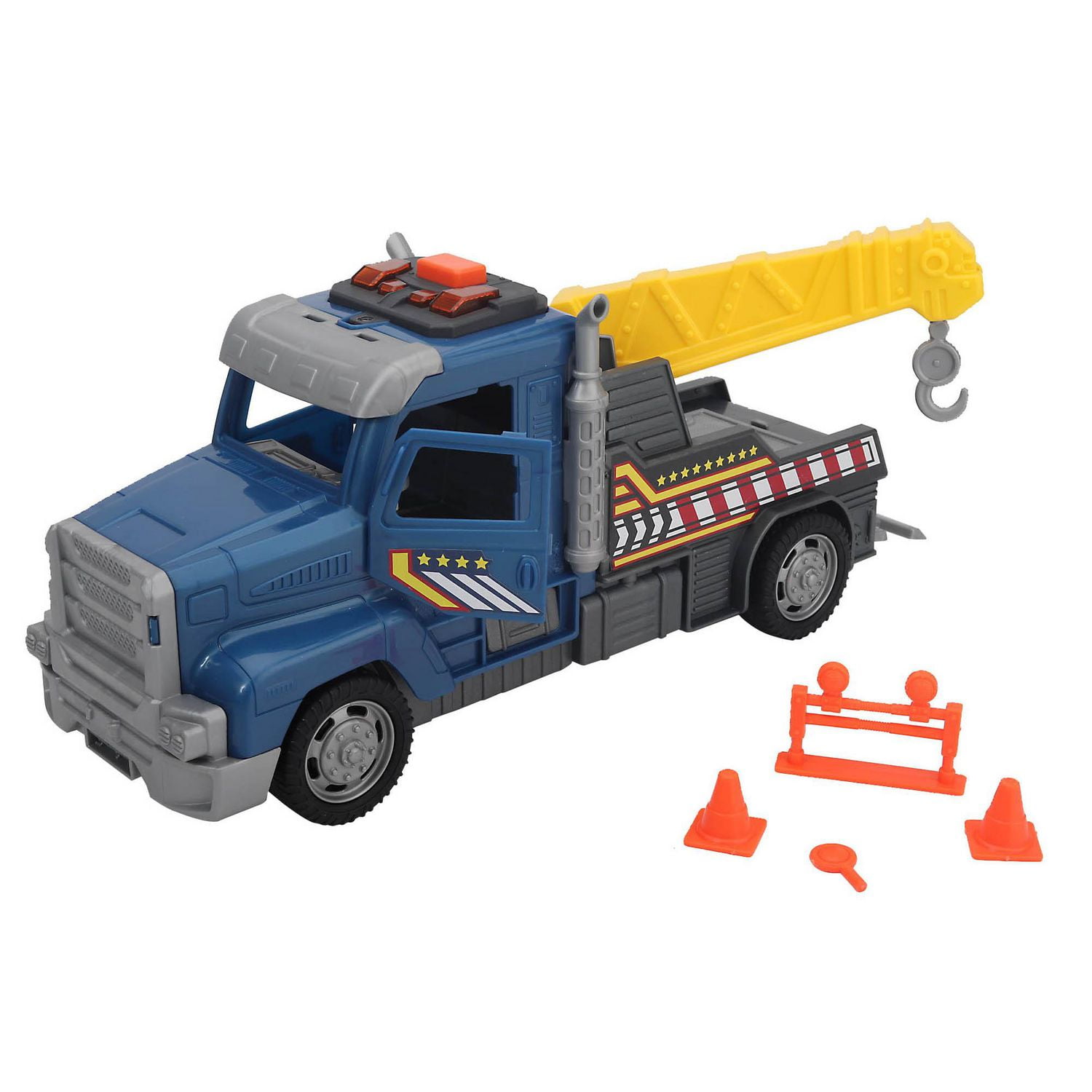 GEORGE ASDA BLACK TRUCK DIECAST ADVENTURE FORCE DELIVERY TRUCK