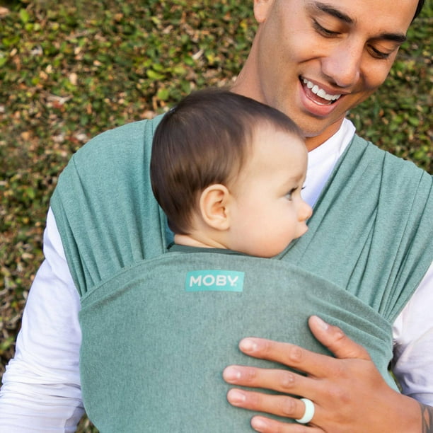 Moby Wrap Porte-bébé Element - Porte-bébé pour nouveau-nés et nourrissons -  Réglable pour tous les types de corps - Hydro 