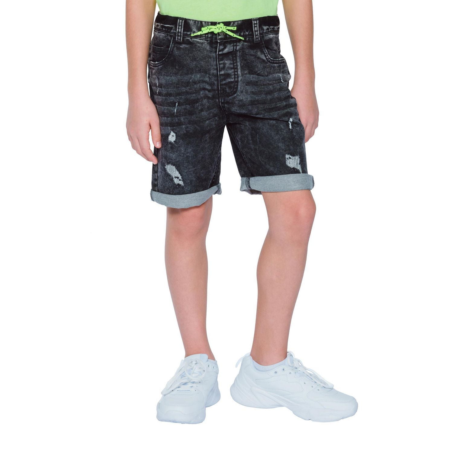 Short en denim pour garçon Mini Pop Kids Charcoal
