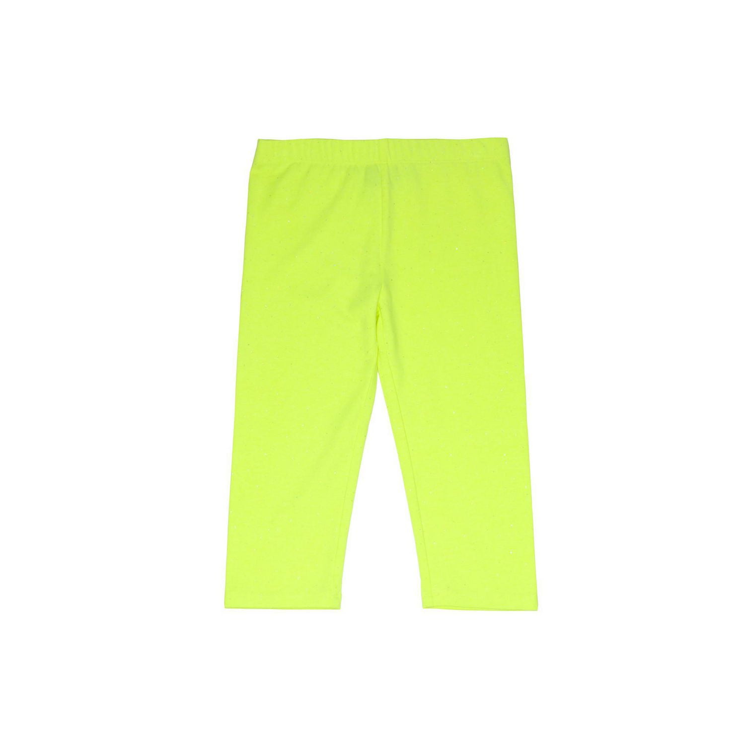 Girls Mini Pop Kids Neon Lime Party Capris