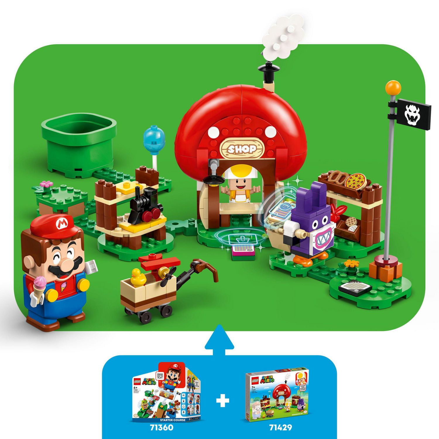 LEGO Super Mario Nabbit at Toad s Shop Expansion Set Build and