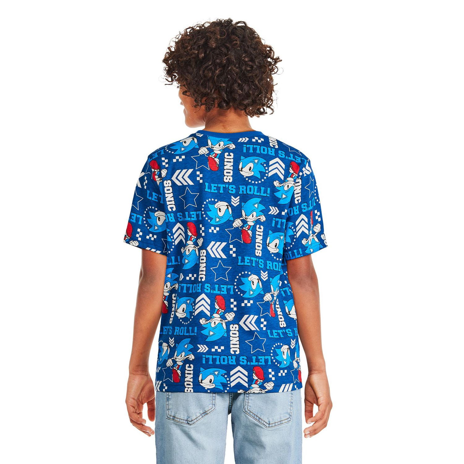 Sonic The Hedgehog Boys' Short Sleeve Tee, Sizes XS-XL