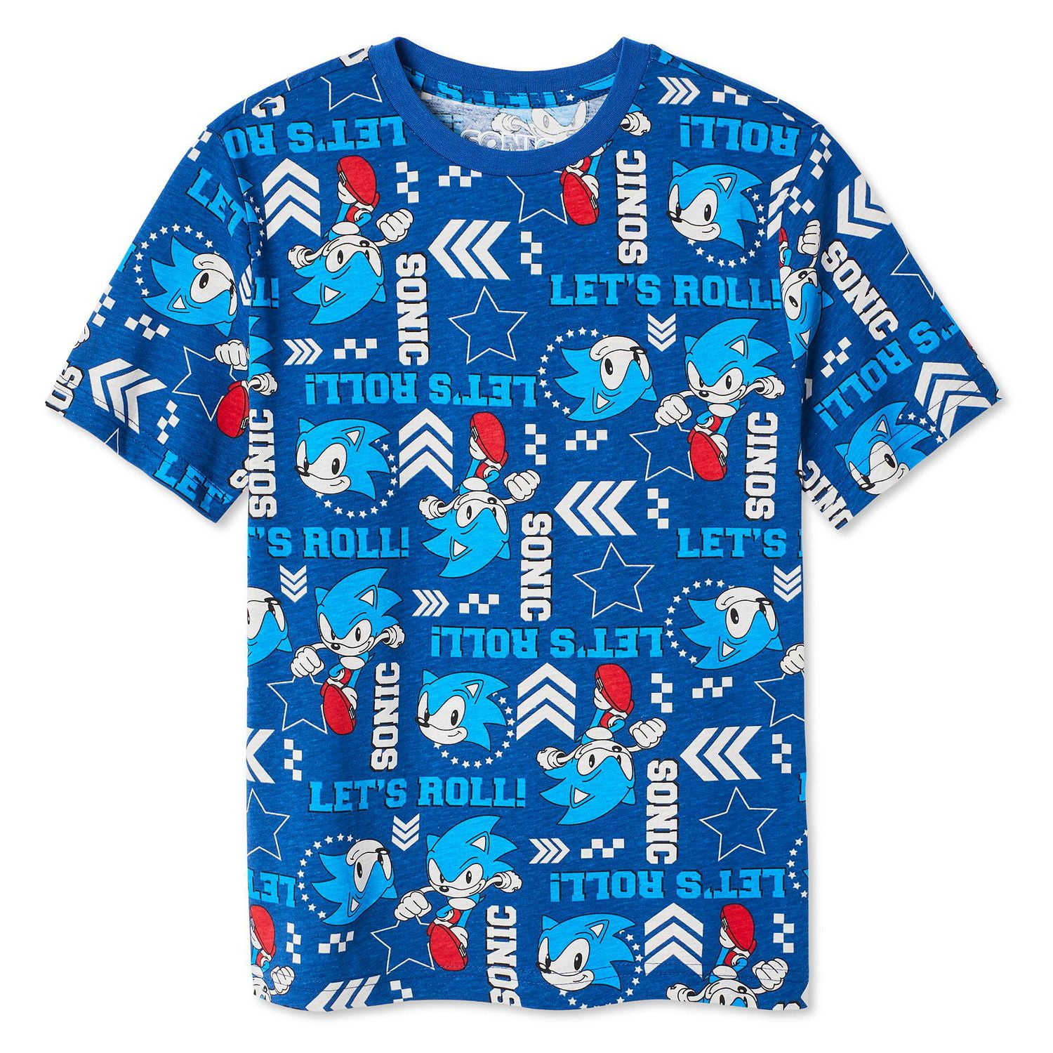 Sonic The Hedgehog Boys' Short Sleeve Tee, Sizes XS-XL