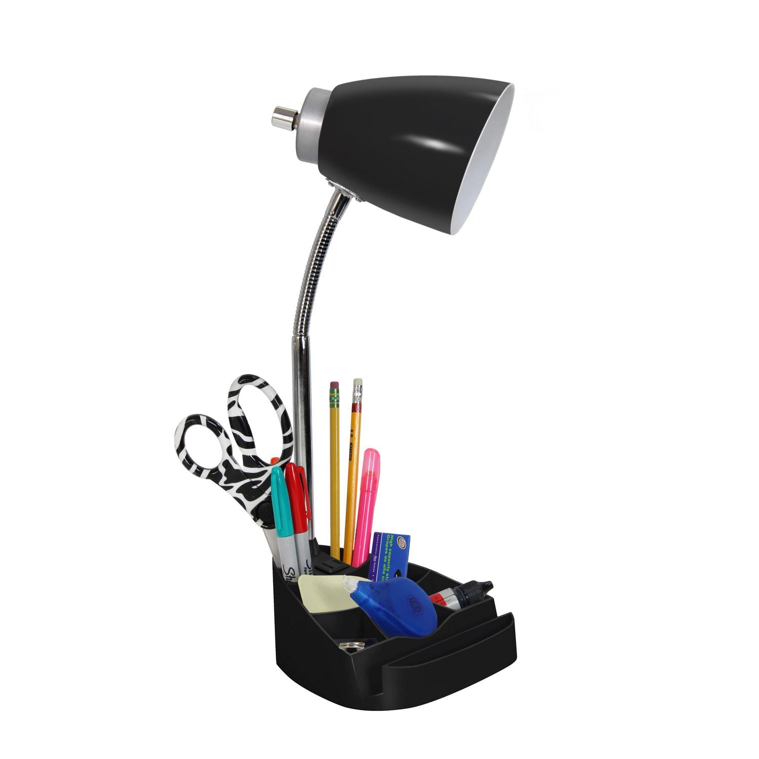 Organizer desk lamp with deals charging outlet