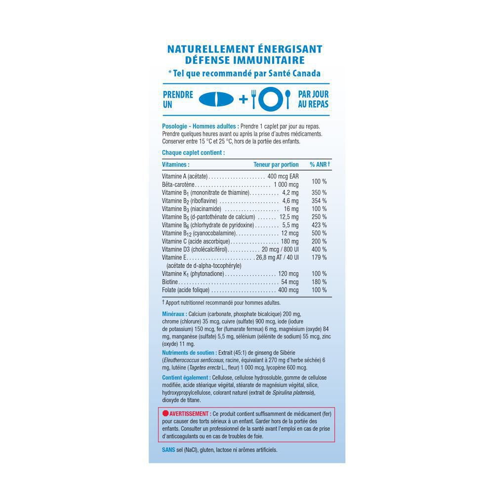 Jamieson Multivitamine Complète à 100% pour Hommes