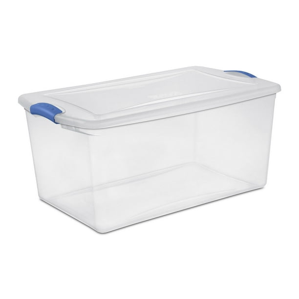 Sterilite 62L Latch Box Blue - Walmart.ca