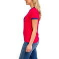 thumbnail image 2 of Jordache Women's Ringer Tee, 2 of 3