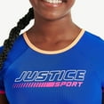 thumbnail image 3 of Justice Girls' Cropped Rash Guard 2-Piece Set, 3 of 4