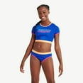 thumbnail image 1 of Justice Girls' Cropped Rash Guard 2-Piece Set, 1 of 4