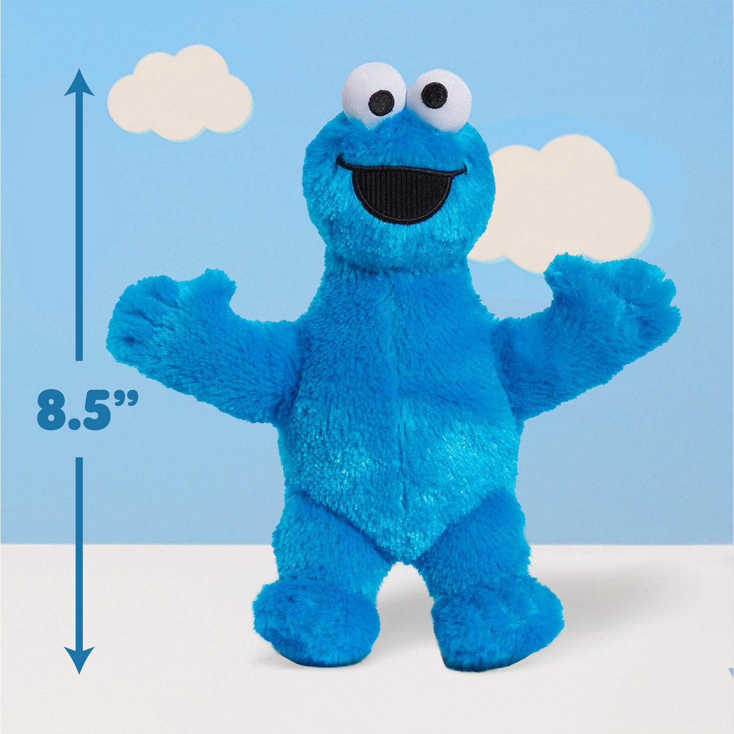 Sesame Street Friends 8-inch Cookie Monster, Sustainable Plush Stuffed  Animal