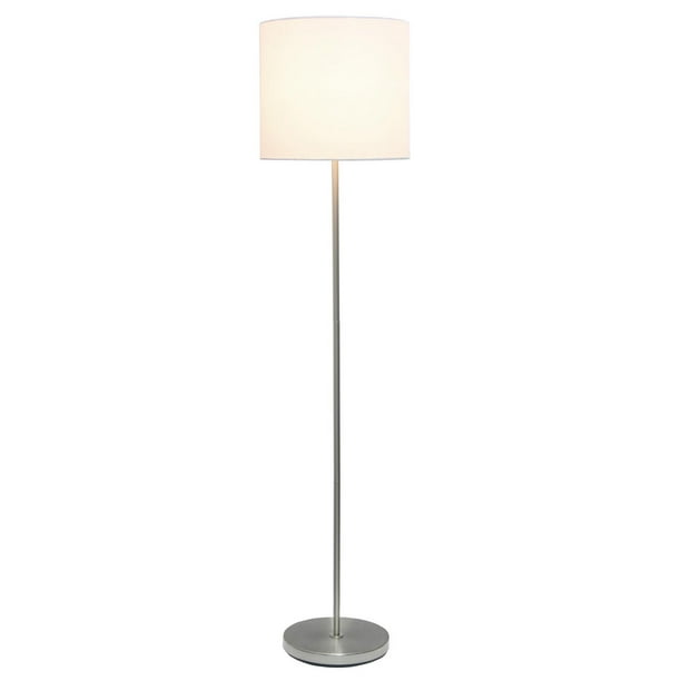 Home Decorators Collection Lampe de table en acrylique à 1 lumière de 28  pouces en nickel