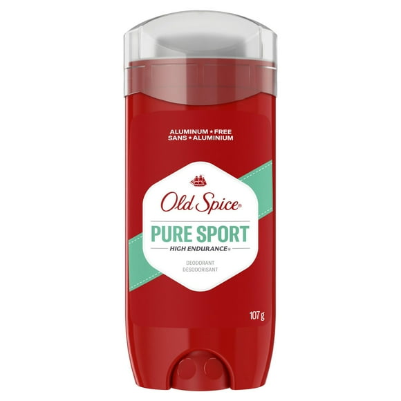 Désodorisant Old Spice High Endurance pour hommes, sans aluminium, parfum Pure Sport 107 g