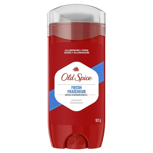 Désodorisant High Endurance Old Spice pour hommes, sans aluminium, protection 48 heures, parfum Fraîcheur parfum Frais, 107 grammes