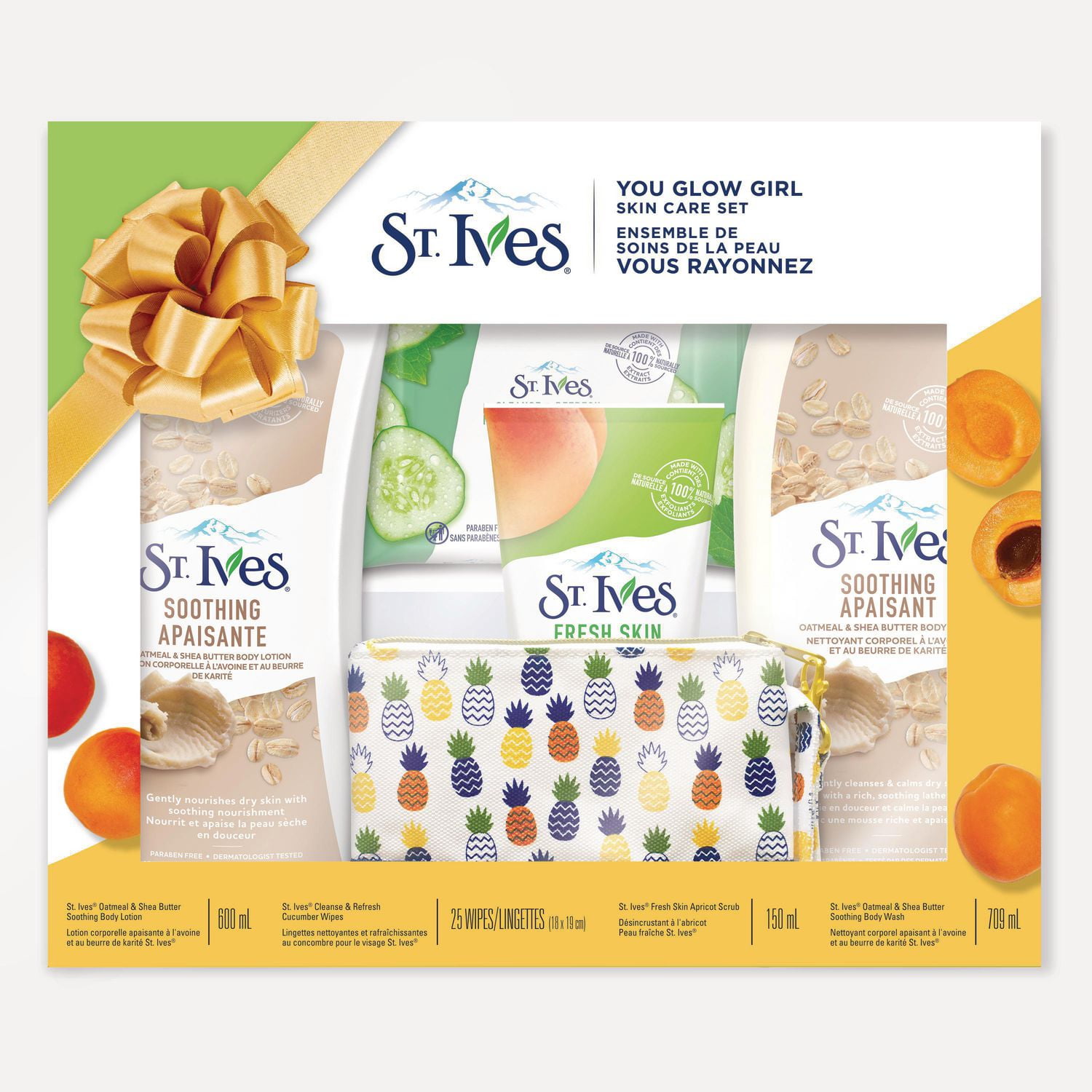 St. Ives You Glow Girl Holiday Gift Pack for sensitive skin Gentle