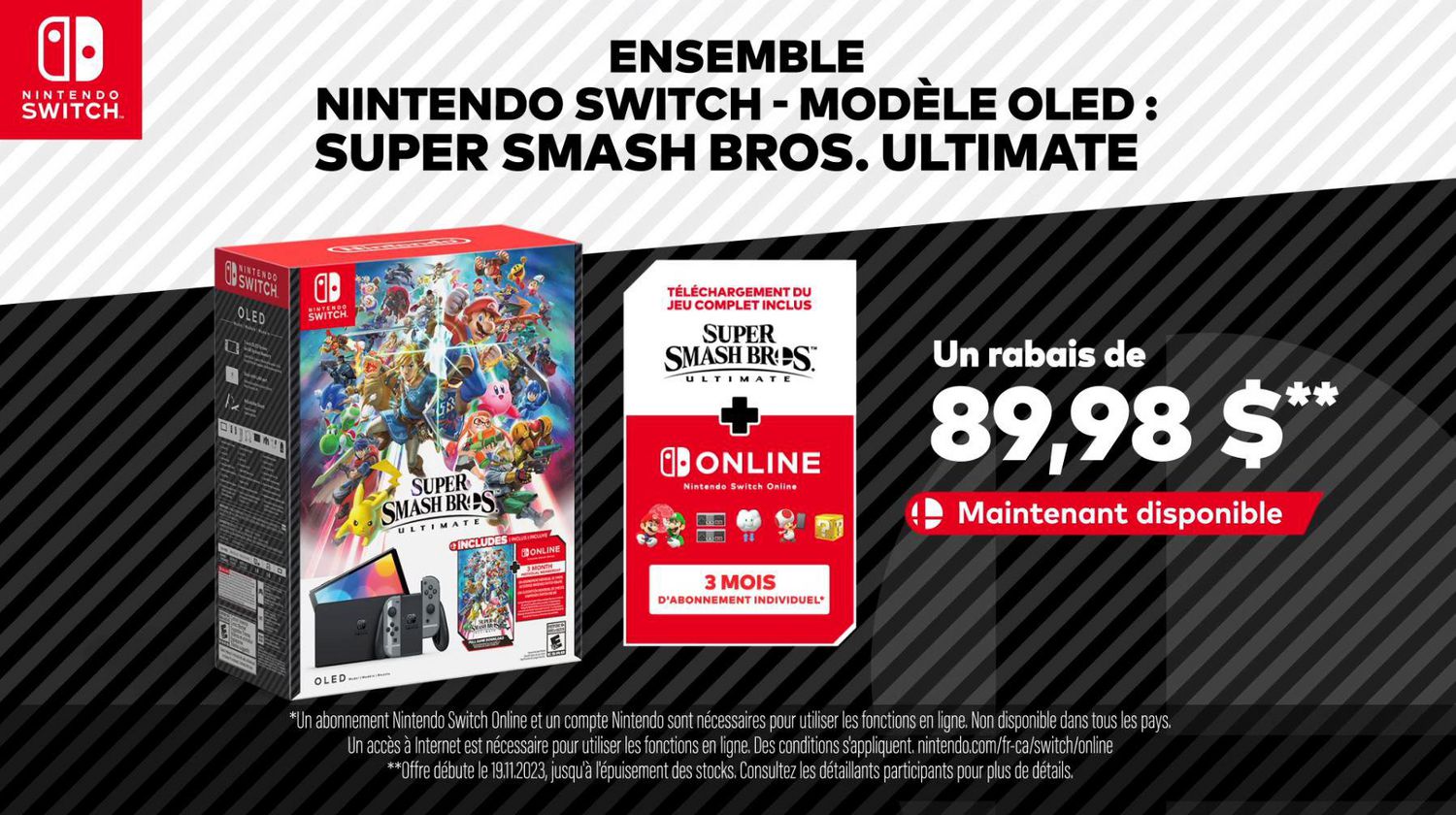 Nintendo Switch™ - OLED Model: Super Smash Bros.™ Ultimate Bundle 