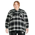 thumbnail image 1 of George Plus Women's Plaid Shacket, 1 of 6