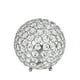 Élégante conception des boules de cristal à paillettes Lampe de table chromée – image 1 sur 5