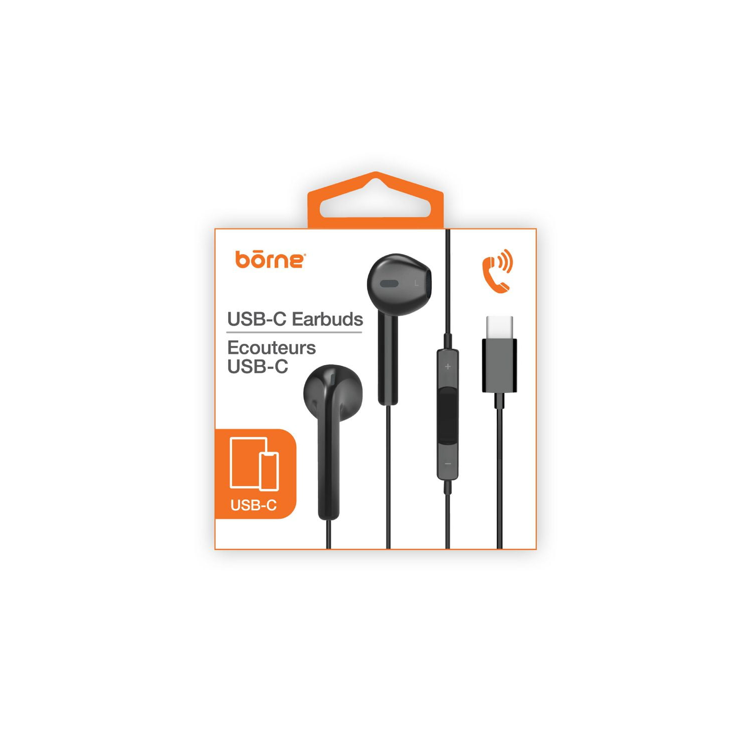 USB-C WIRED EARBUDS - BLACK