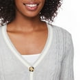 thumbnail image 4 of No Boundaries Women's Varsity Cardigan, 4 of 6