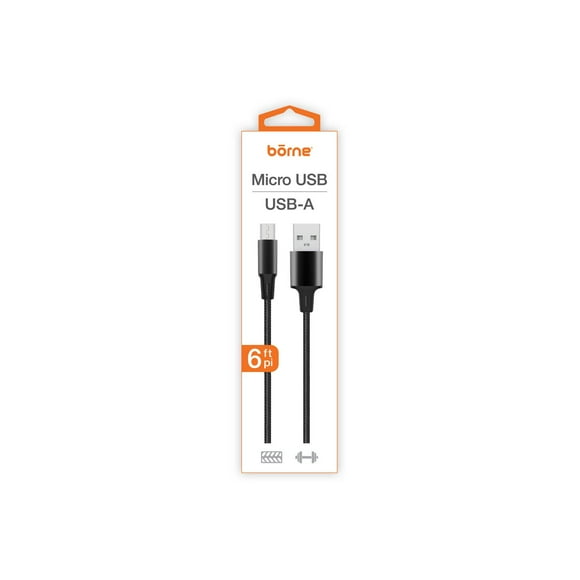 6FT MICRO USB TO USB-A CABLE, 6FT MICRO USB TO USB-A CAB