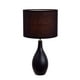 Lampe de table en céramique à base de quilles ovales de conception simple – image 1 sur 4