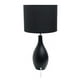 Lampe de table en céramique à base de quilles ovales de conception simple – image 3 sur 4