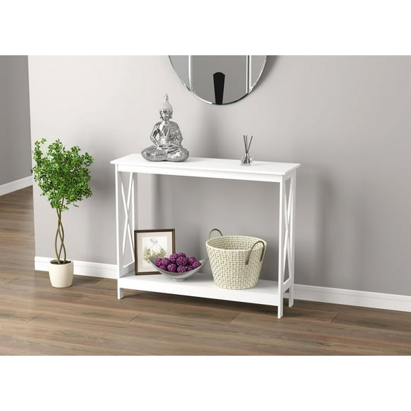 Safdie & Co. Console Table White 1 Shelf