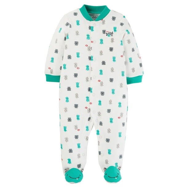 Tenue avec pyjama-grenouillère pour nouveau-né garçon Child of Mine made by Carter’s – Monstre