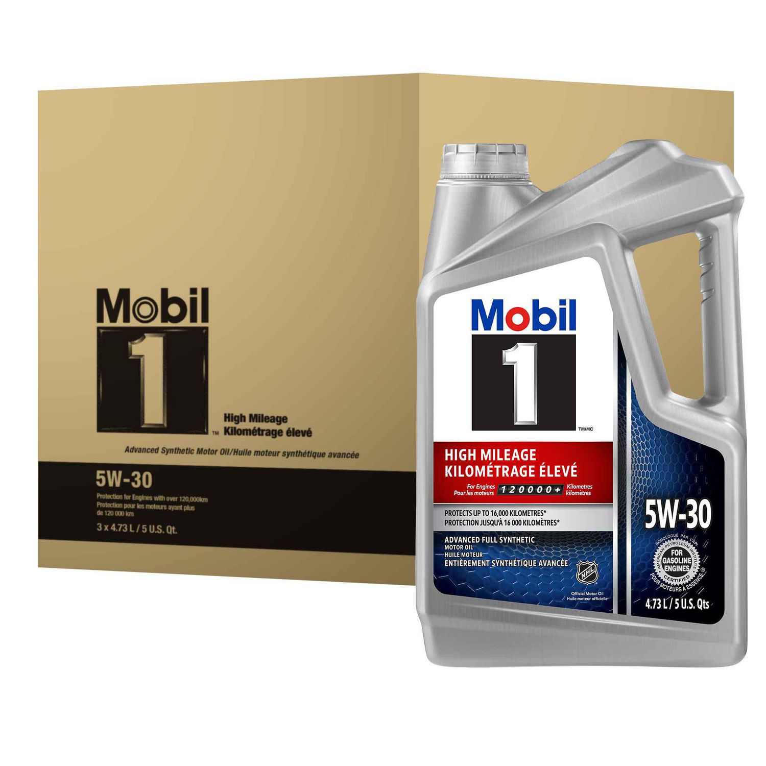 mobil-1-high-mileage-full-synthetic-engine-oil-5w-30-3-x-4-73-l