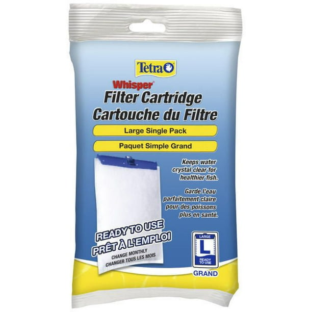 Tetra Whisper Cartouche de filtre grande pour filtre d'aquarium, paquet unique