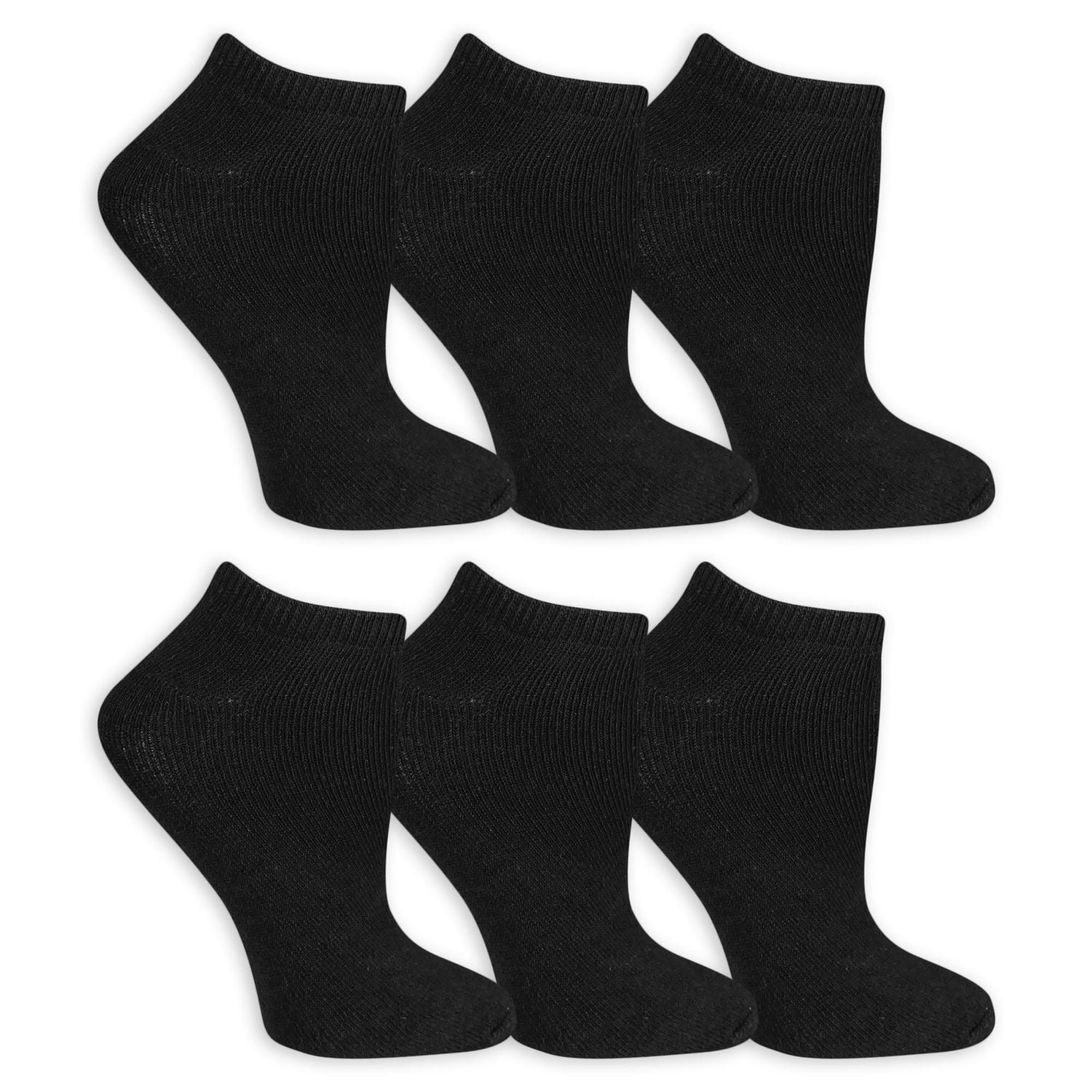 Fruit of the Loom Women's 6 Pair Low Cut Socks, Sizes 4-10