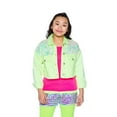 thumbnail image 4 of Veste en denim fluo mini fille Kids Lime, 4 of 7