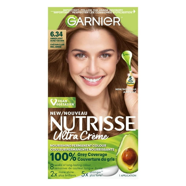 Garnier Nutrisse Cream, Nourishing Permanent Haircolour Cream, 1 pack ...