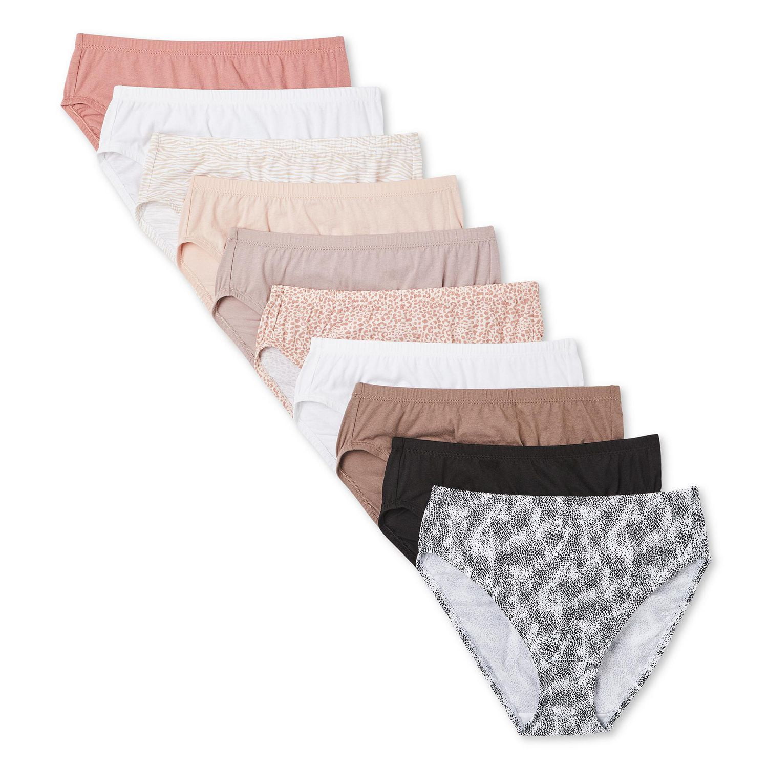 George Women's High-Cut Briefs 10-Pack, Sizes XS-XXL