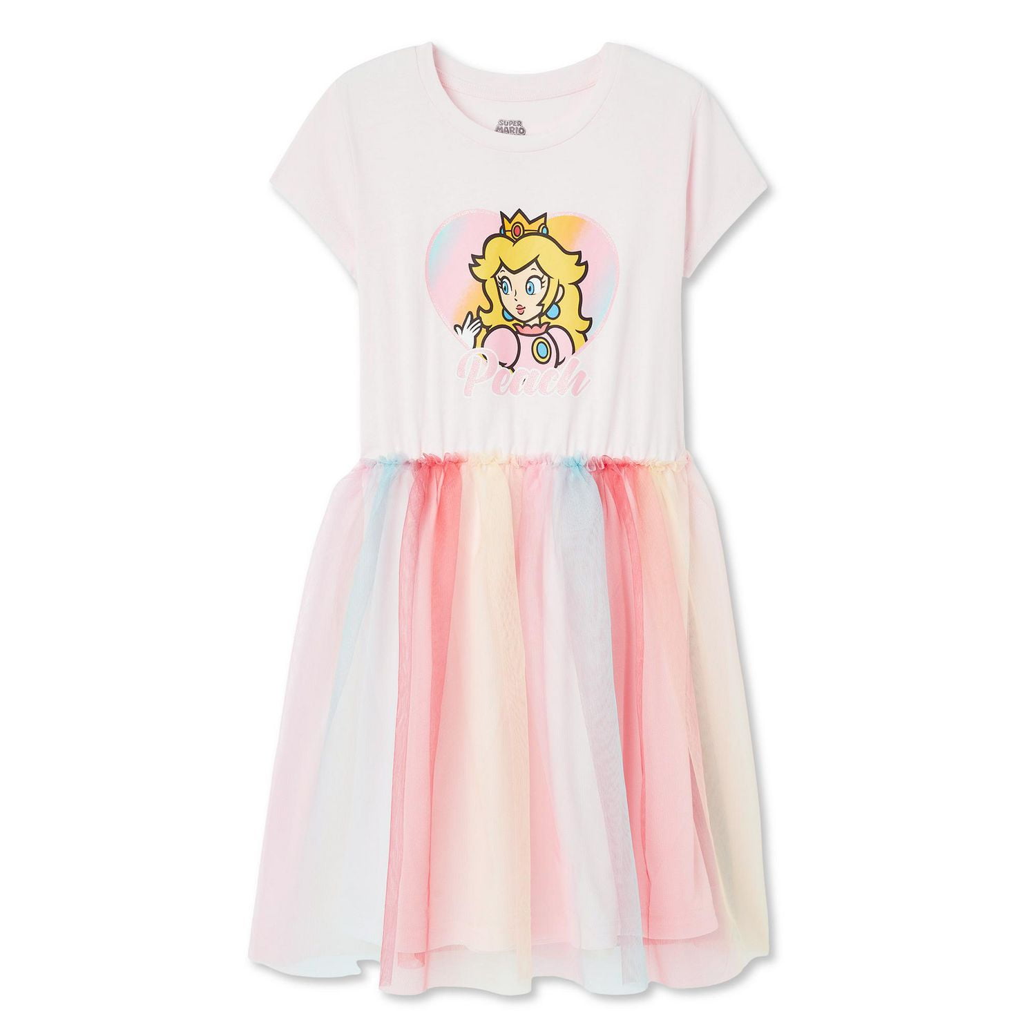 Princess Peach Girls' Tutu Dress