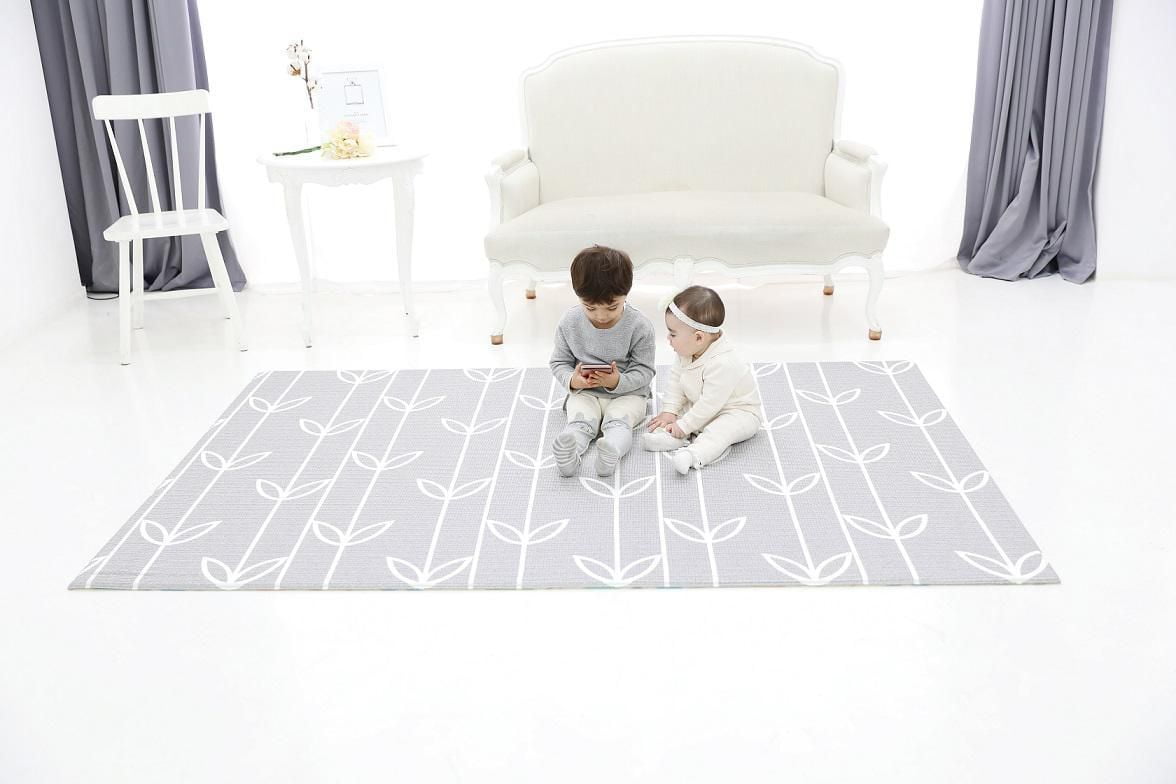 Grey and white baby play mat online