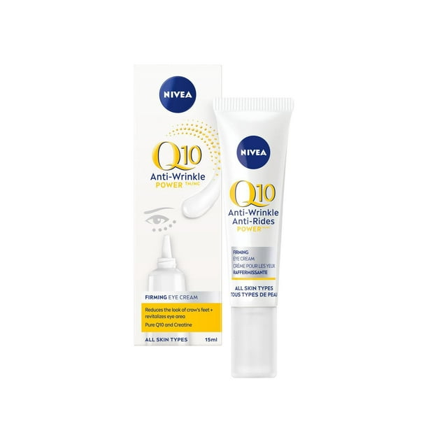Crème pour les yeux NIVEA Q10 Power Anti-rides + Raffermissant | Crème pour les yeux anti-rides avec antioxydant Q10 15 ml