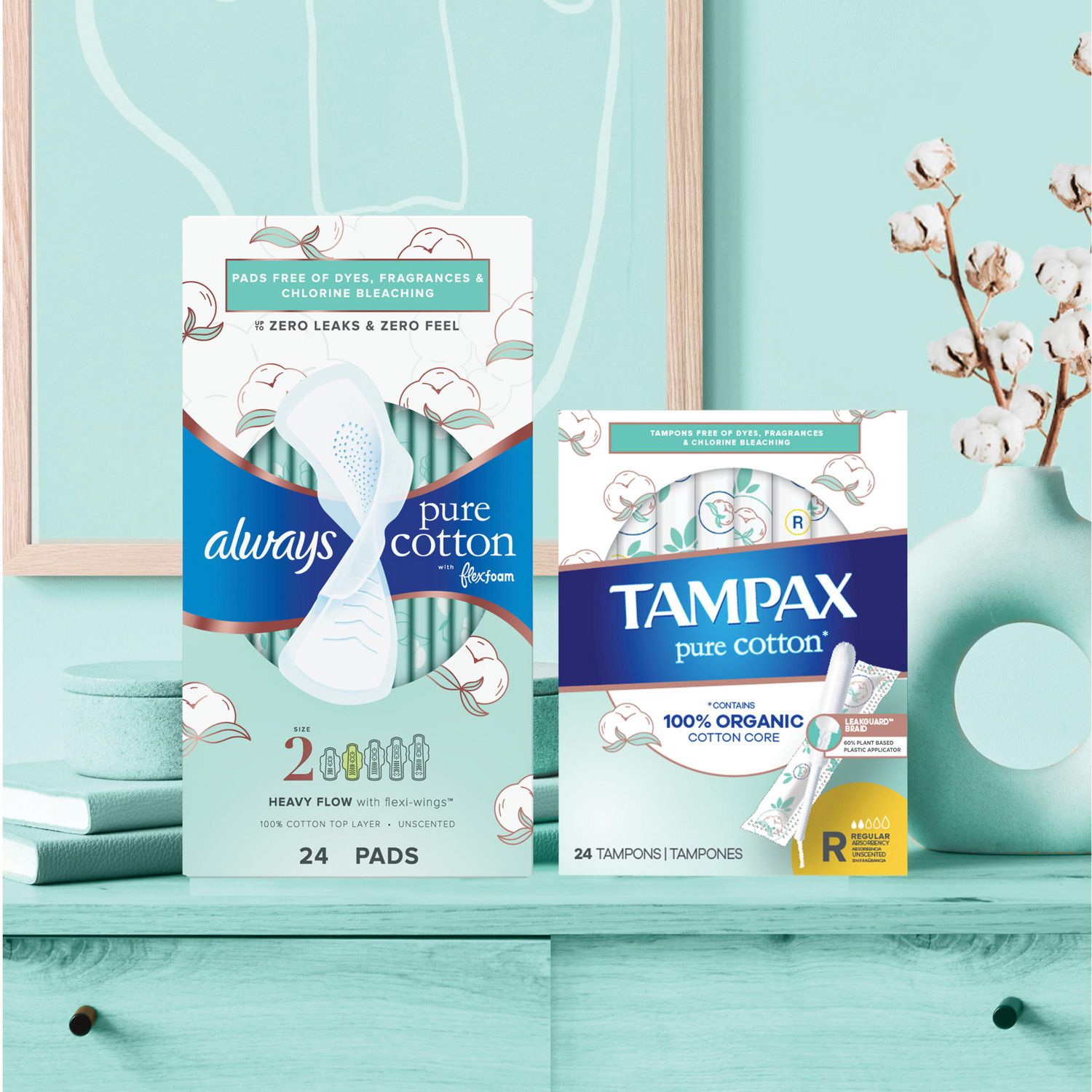 Shoppers Drug Mart: Always Zzz Overnight Pads, L. Organic Cotton Or Tampax  Pearl Tampons 