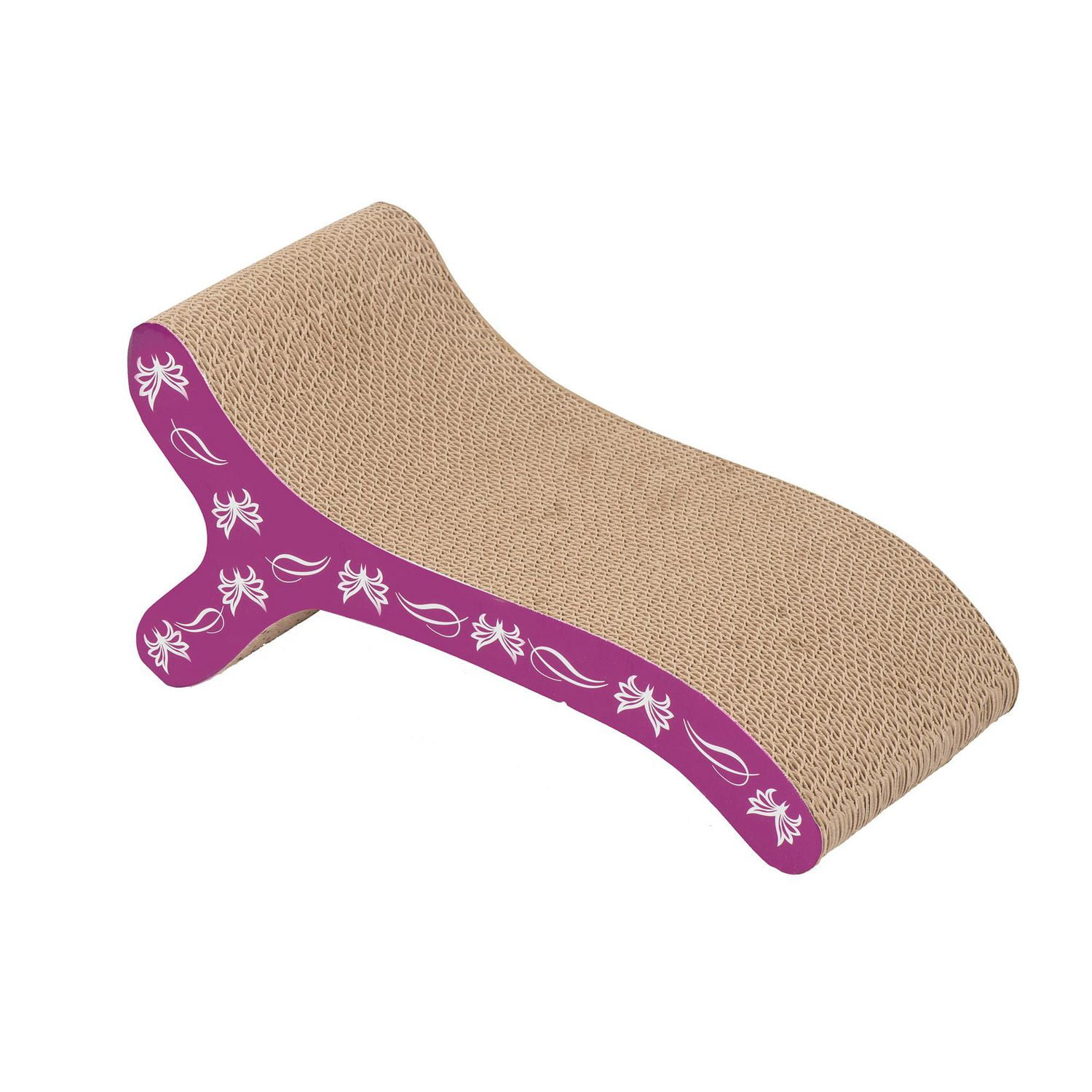 Catit Style Patterned Cat Scratcher with Catnip - Butterfly Chaise