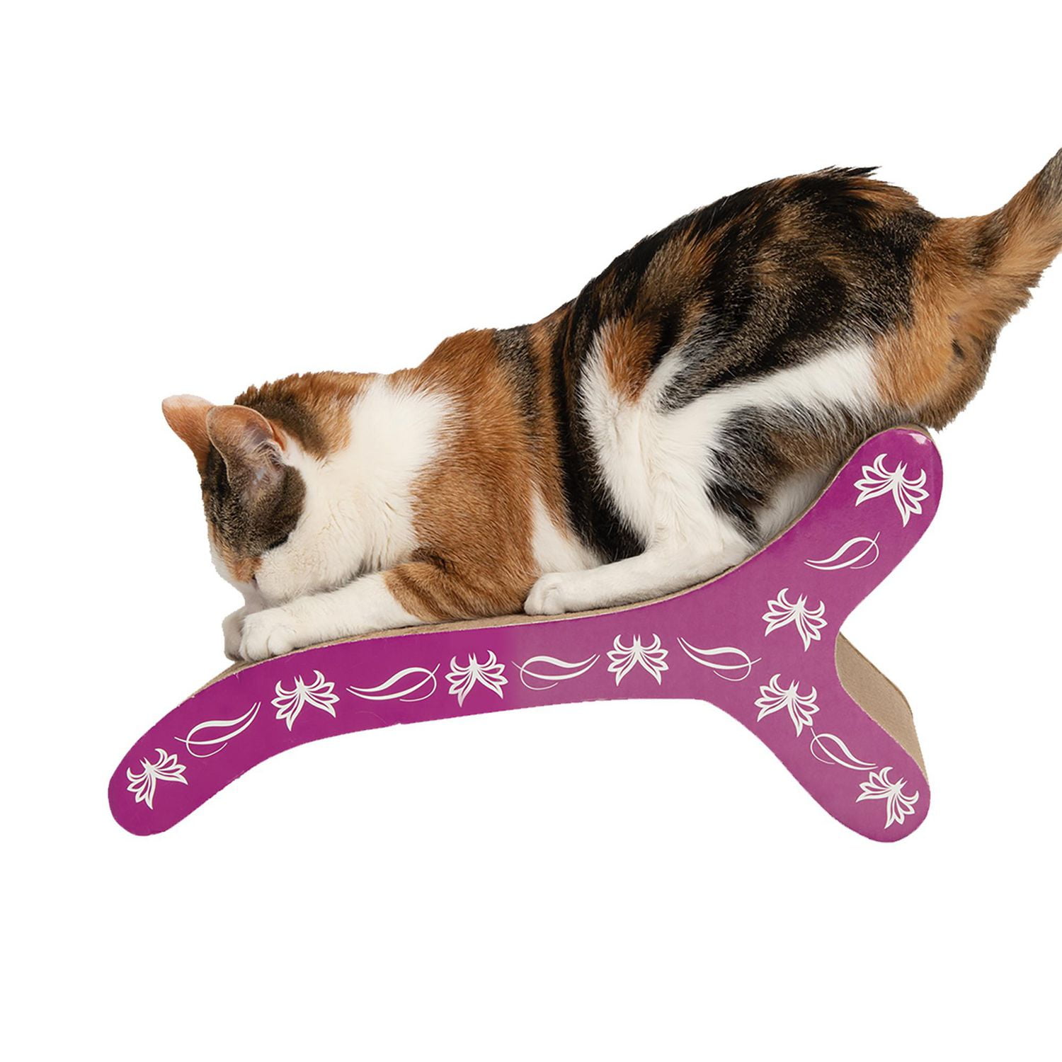 Catit Style Patterned Cat Scratcher with Catnip - Butterfly Chaise