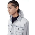 thumbnail image 3 of Jeaniologie ™ Denim Jacket With Combo Hood and Sleeves - Acid Wash, 3 of 7